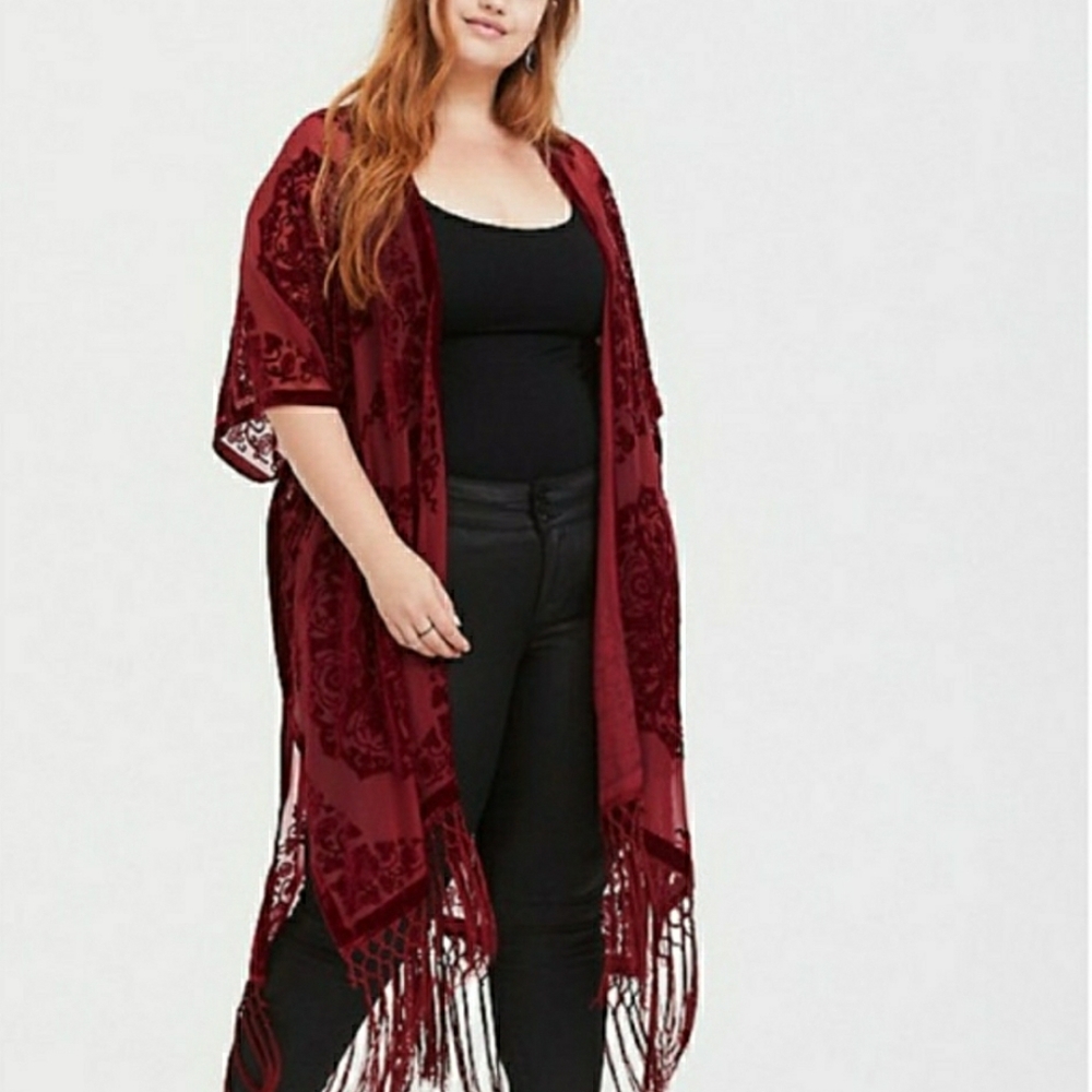 Burnout Velvet Ruana
